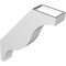 Ekena Millwork 3 1/2-in. W x 16-in. D x 20-in. H Funston Architectural Grade PVC Knee Brace BRCP035X16X20FST - alternate 3